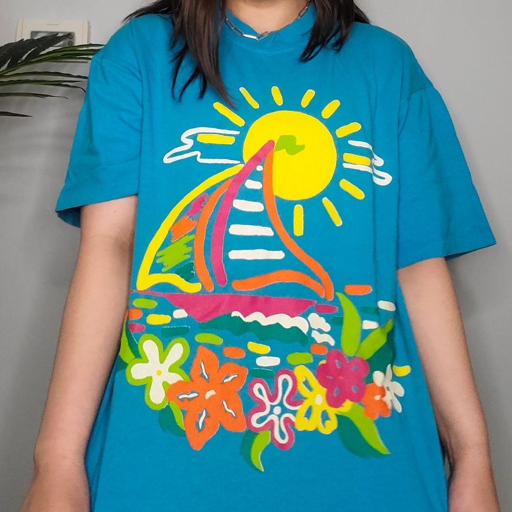 Vintage 90s Sailboat Tee